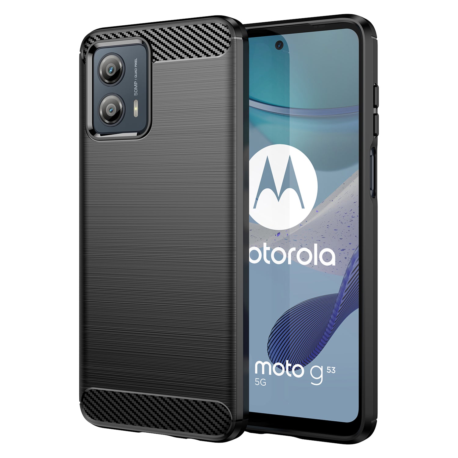 For Motorola Moto G53 5G Brushed Phone Case Carbon Fiber Texture Phone Shell Mobile Phone Cover For Motorola Moto G53 5G Brushed Phone Case Carbon Fiber Texture Phone Shell Mobile Phone Cover